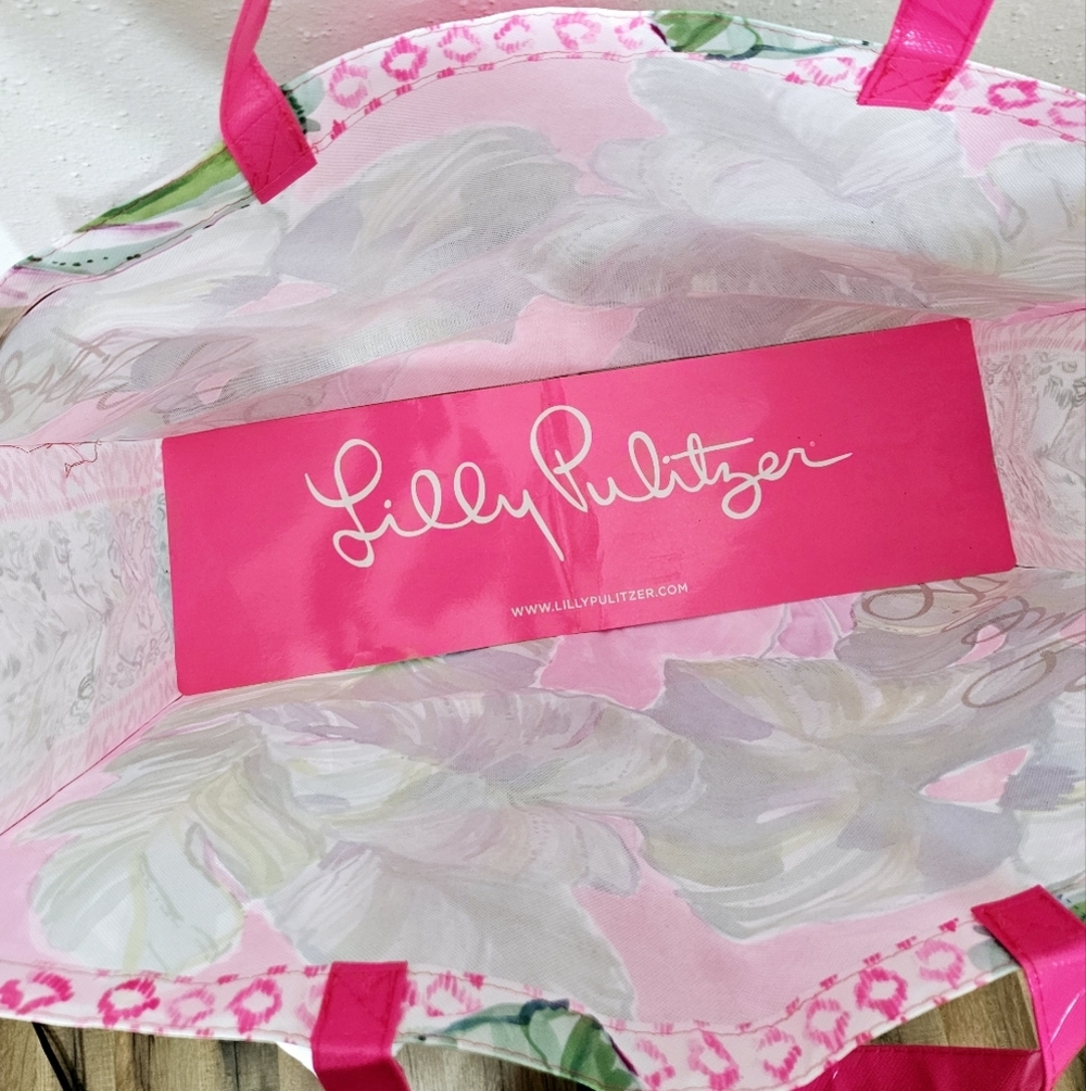 Lilly Pulitzer Floral Print Market Tote Bag - Picture 7 of 7